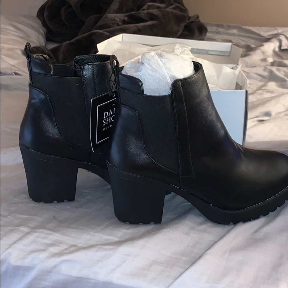 Black Platform Booties